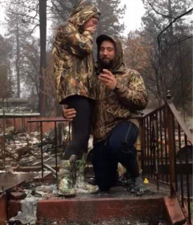 Paradise Fire survivors, Lukas Schnoor got down on a knee and asked Cassie to marry him.